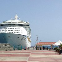 Cruise ship in port