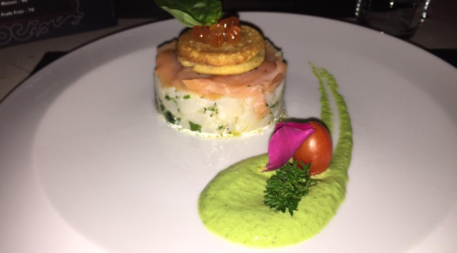 Le Tartare de St Jacques et Velouté de Concombre/Wasabi !! Une tuerie !!!