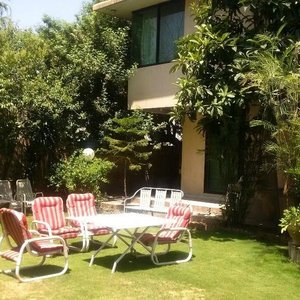 Relaxation area outsideguest house