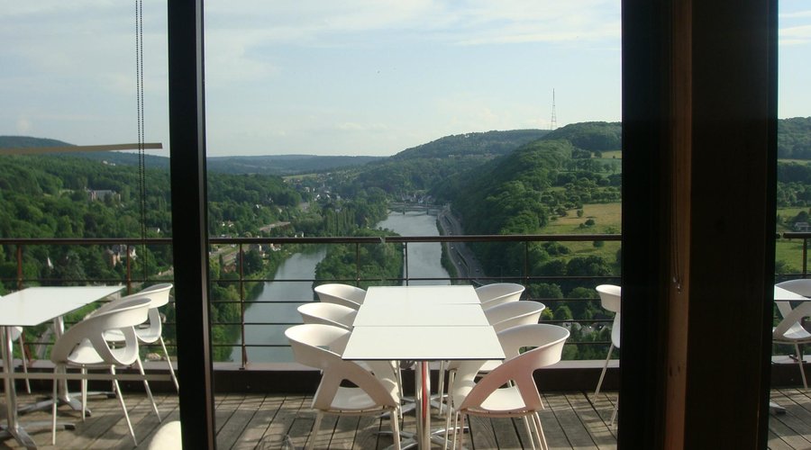 what a view with your drink or meal