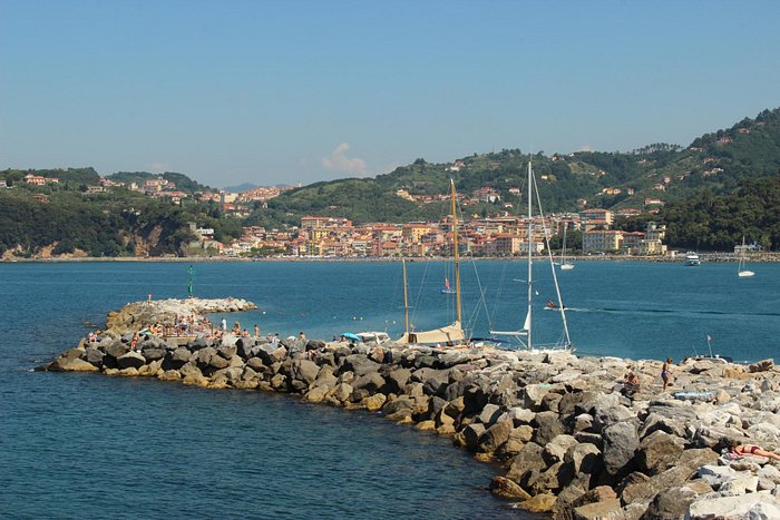 The view of San Terenzo from Lerici