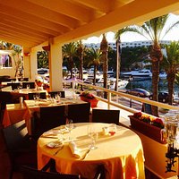 Vistas de la terraza al puerto