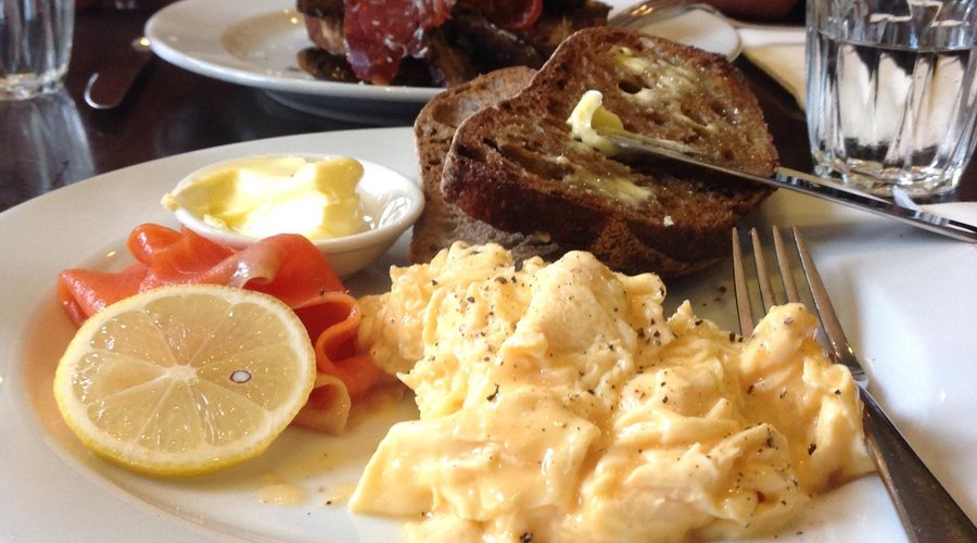 Breakfast perfection, particularly the truffled mushrooms
