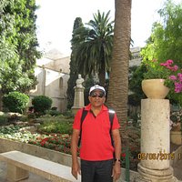 The pillor holding the flwer pot has a history to tell