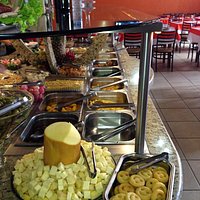 O buffett livre de saladas e complementos. Mais completo que muito restaurante por quilo