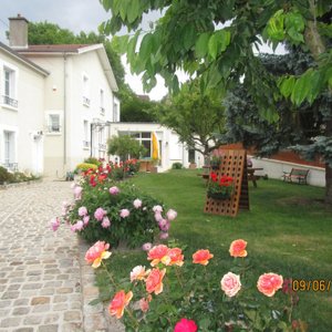 Pretty garden at Chez Camille
