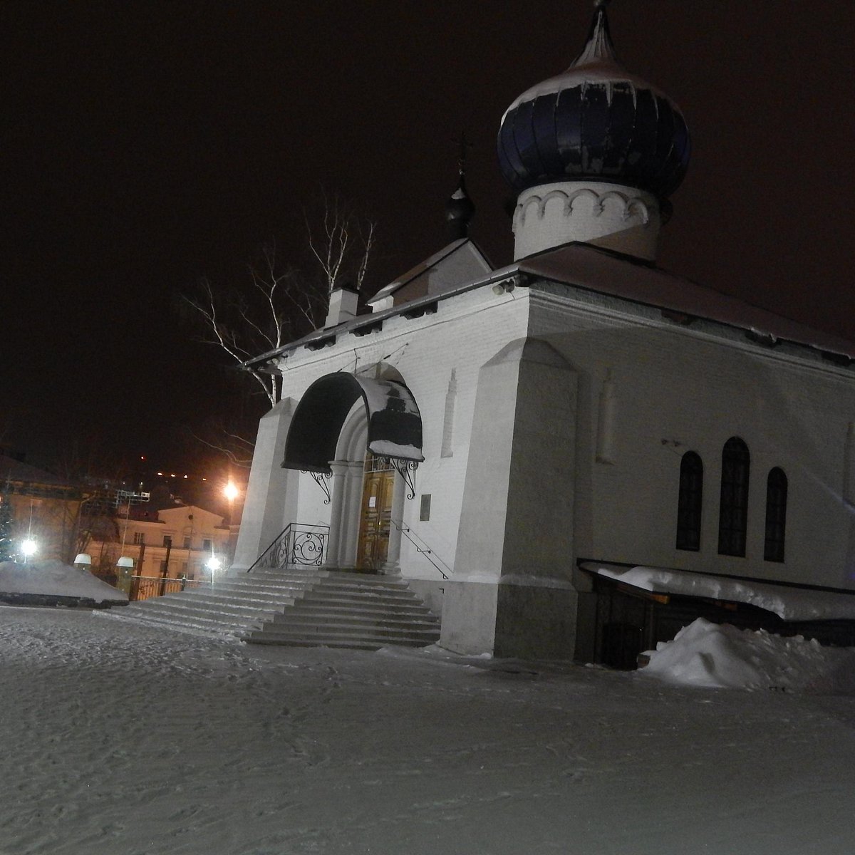 Казанский храм Казанской Божьей Казань зимой