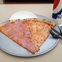 two slices and a drink lunch...huge slices