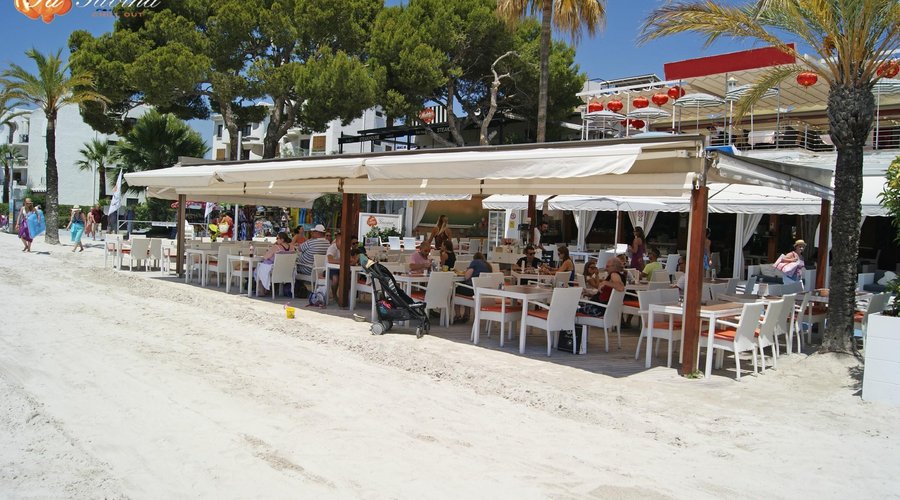 Terraza a pie de playa