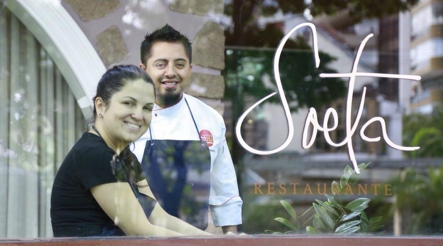 Os chefs Bárbara Verzola e Pablo Pavón, Soeta.