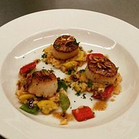 Pan Seared Jumbo Sea Scallops with Brandy Butter Sauce