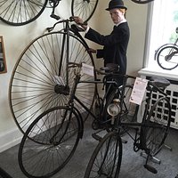 Danmarks cykelmuseum bl.a. med verdens ældste racercykel (en væltepeter fra 1865)