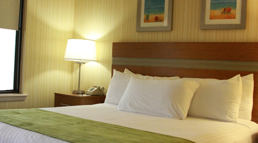 King bed in bedroom
