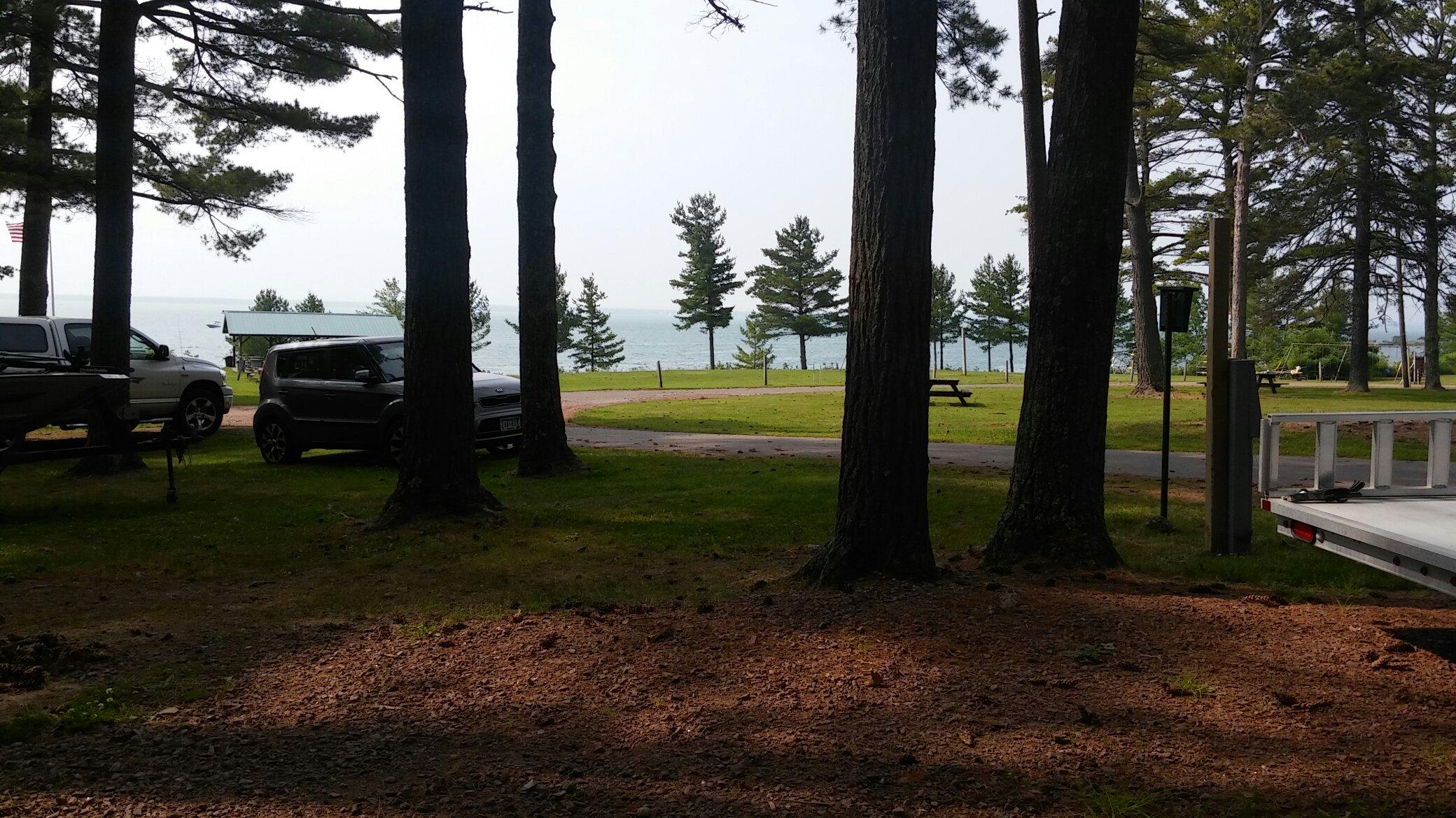 MEMORIAL PARK CAMPGROUND Washburn WI Tarifs 2024   View From Campsite Number 