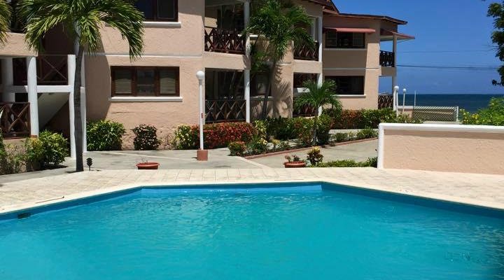 Piscina y los apartamentos