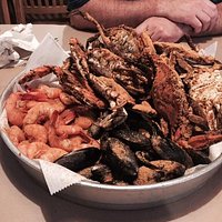 All you can eat seafood order at Fiffers.