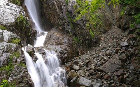 Base of Roaring Brook Falls