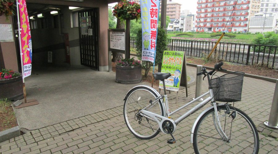レンタサイクルは市営で1日200円