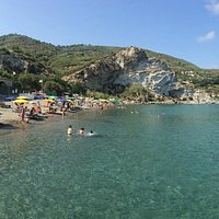 Vista dal taxi della spiaggia di Frontone