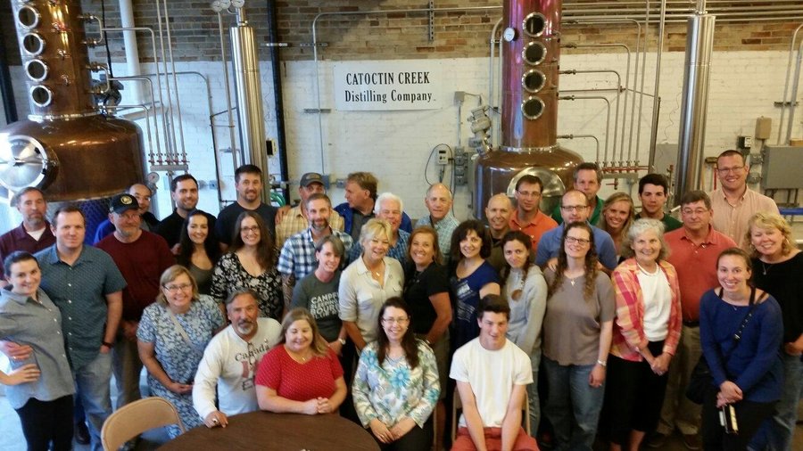 Various images from the distillers Instagram (@catoctincreek)