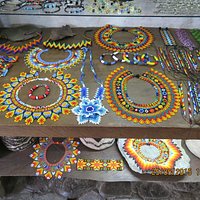 Beadwork in Calle Real shops