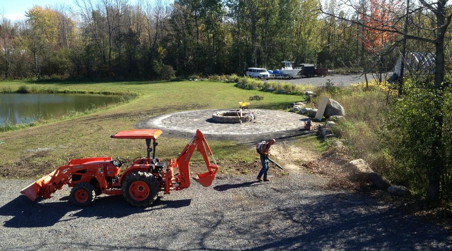 Constructing our Fire Pit