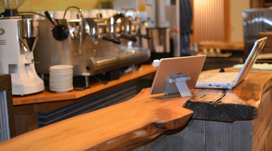 reception and cafe
