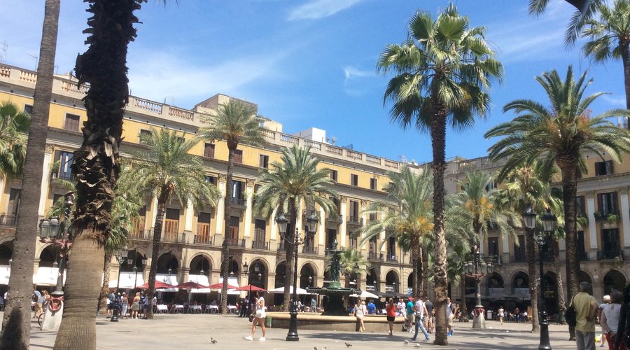 The square behind the hotel