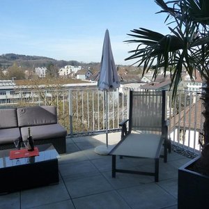 Falken Pub & Motel in Frauenfeld, image may contain: Hotel, Neighborhood, City, Plant