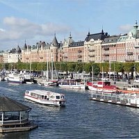Strandvagen, seen from the bridge