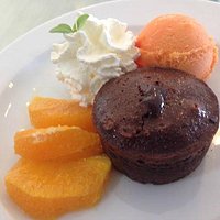 Petit Gateau com Tangerina