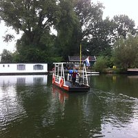 Met het voetveer op weg naar Arkel