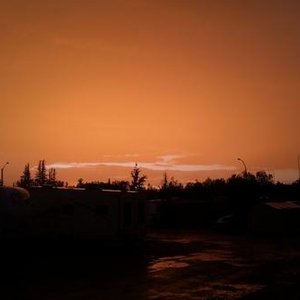 Sunset in the campground