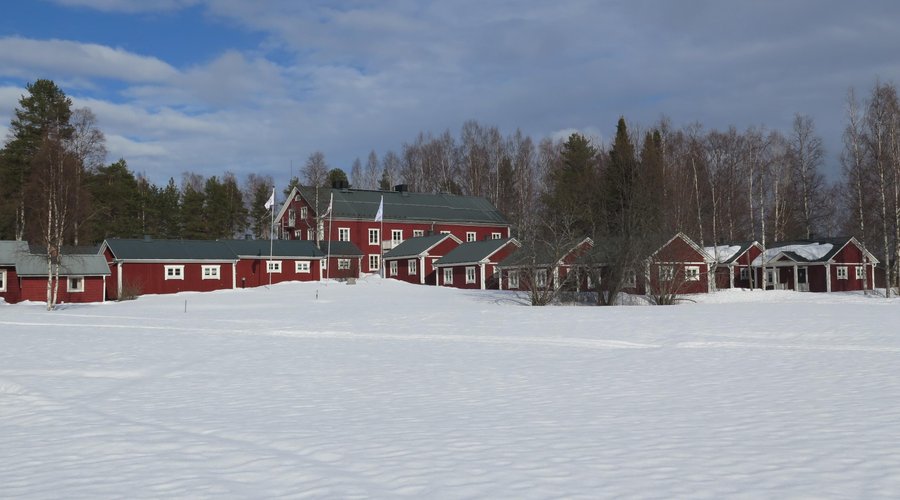 The lodge as seen from the street.