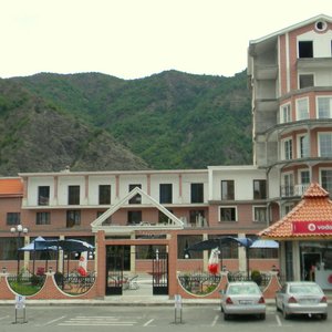The resort from far away