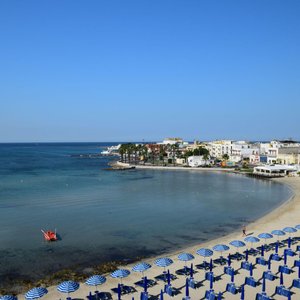 Vista e spiaggia dal balcone della nostra camera.