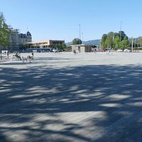 Open square and seating