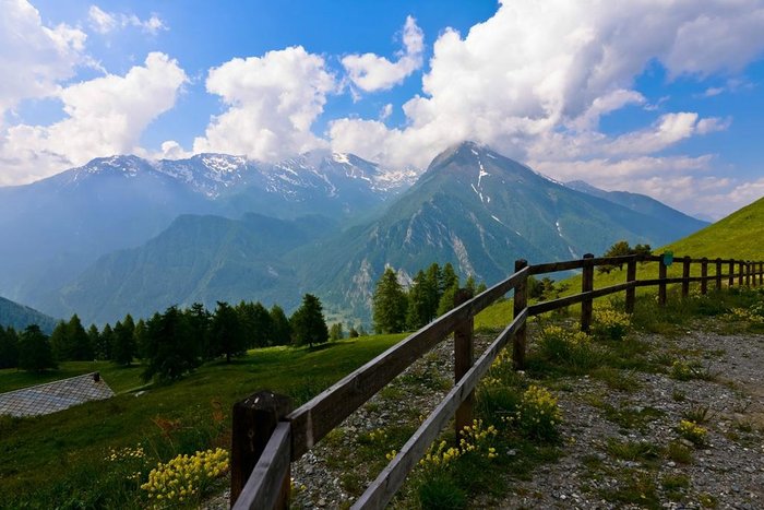 Panorama dal Pian dell'Alpe in Val Chisone