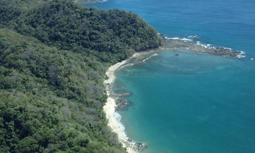 Nicoya Peninsula Coastline from hopflight