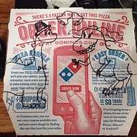 Ordered on my phone and got the cutest picture!! Love this dominos!