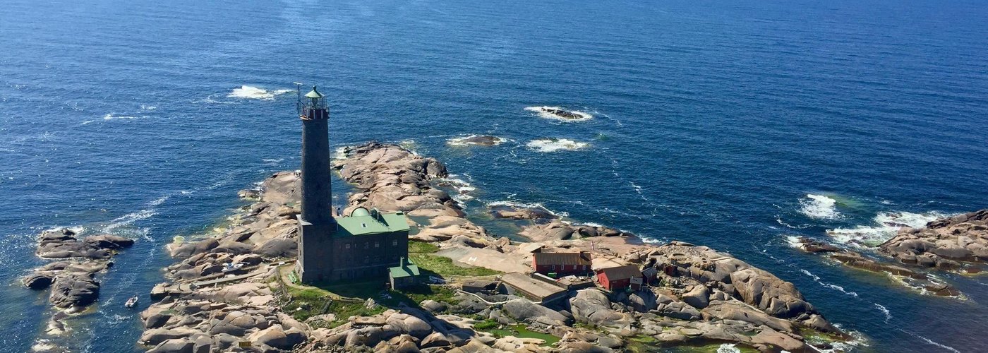 Bengtskär from the air.