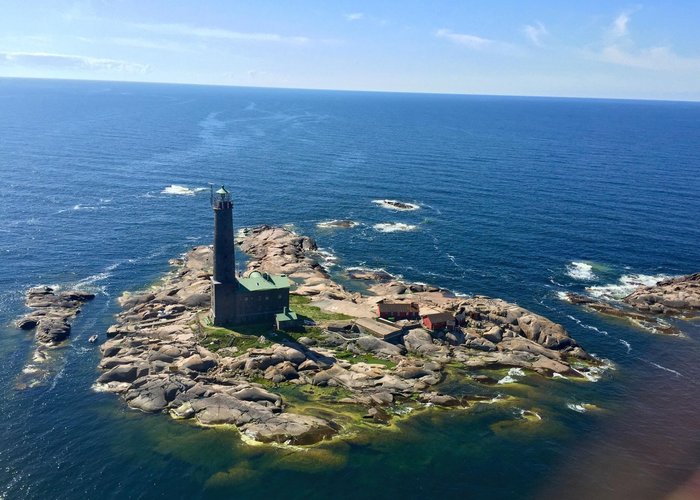 Bengtskär from the air.