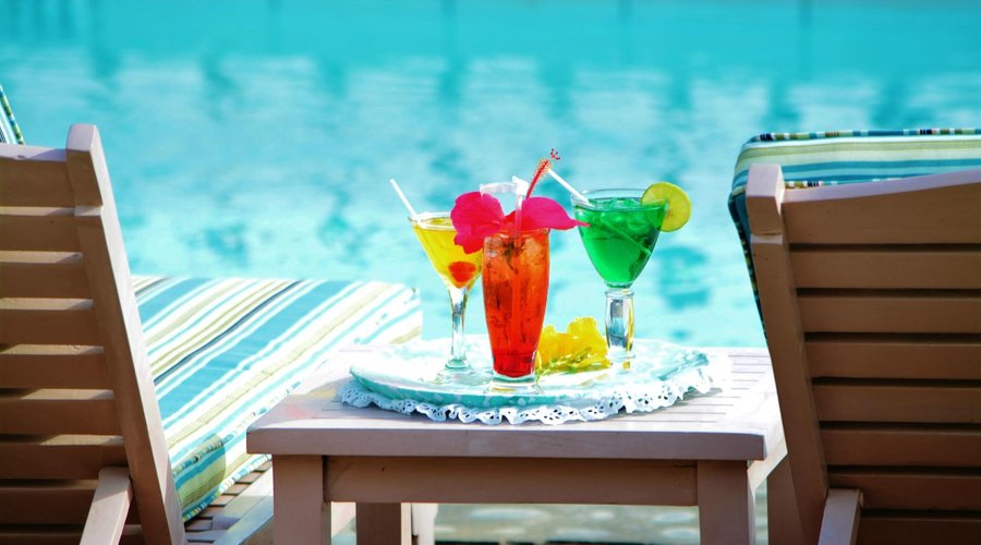 Poolside cocktails