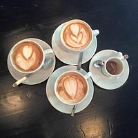 cappuccino and coffee