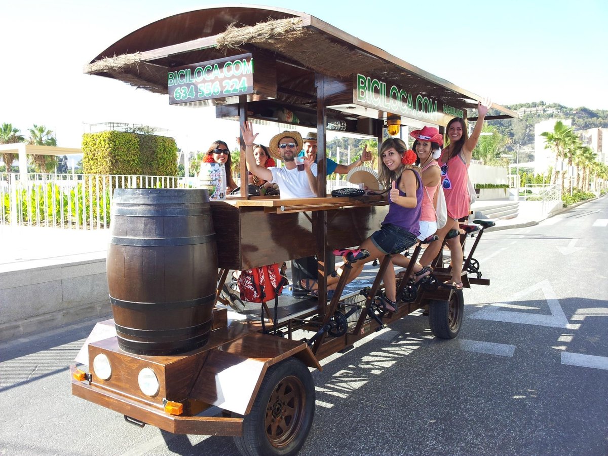 Sangria bike tour in Madrid – fun bachelor or bachelorette party activity with drinks and sightseeing