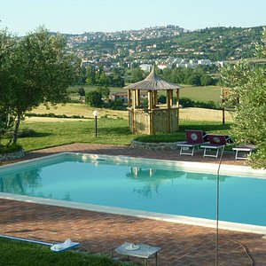 pool and view of Perugia