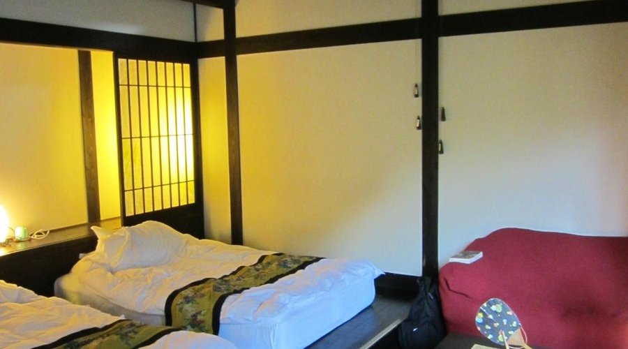 Bedroom section of room