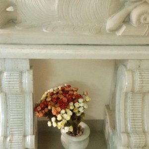 nice looking buddha made out of marble