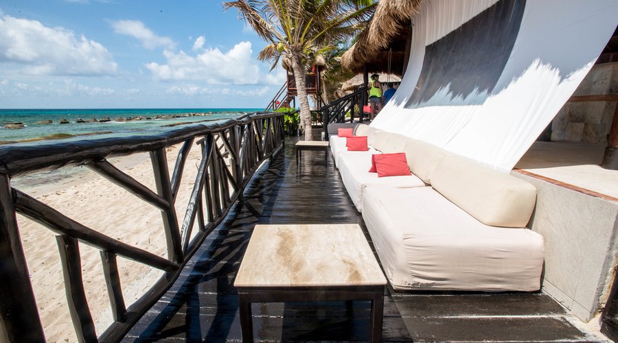 Casitas Beach Bar at the El Dorado Casitas Royale, by Karisma