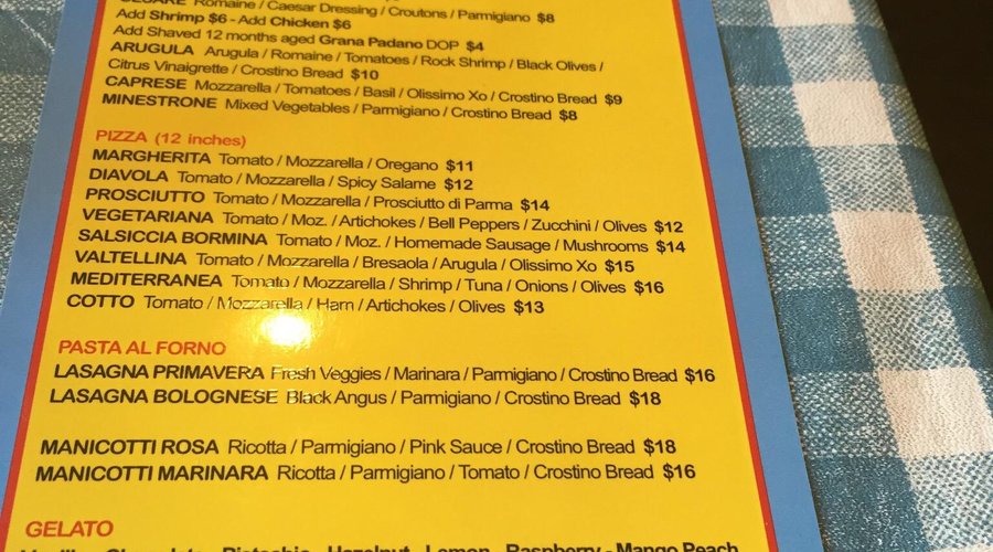 The best pizza ever!  Just like in Italy  we came back for awesome lasagna bolognese, mixed sala